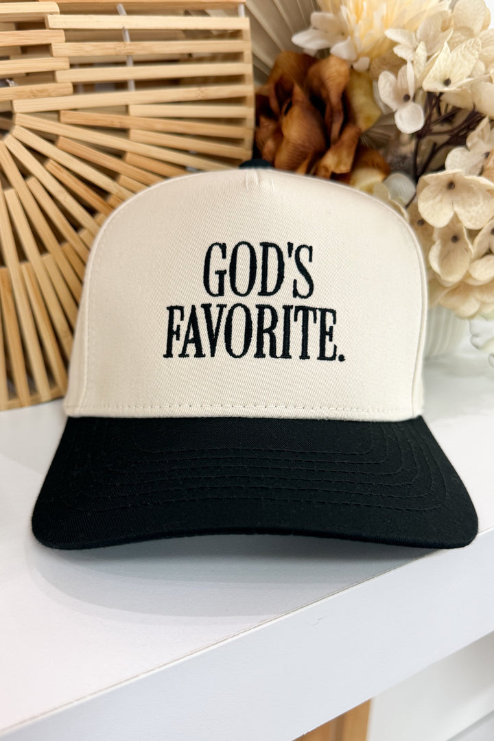God's Favorite Trucker Hat (Black)