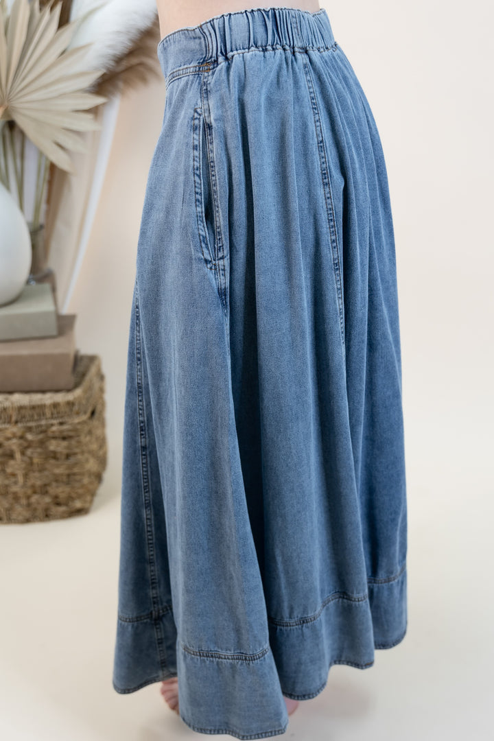 "Sweet Simplicity" Skirt (Washed Denim)