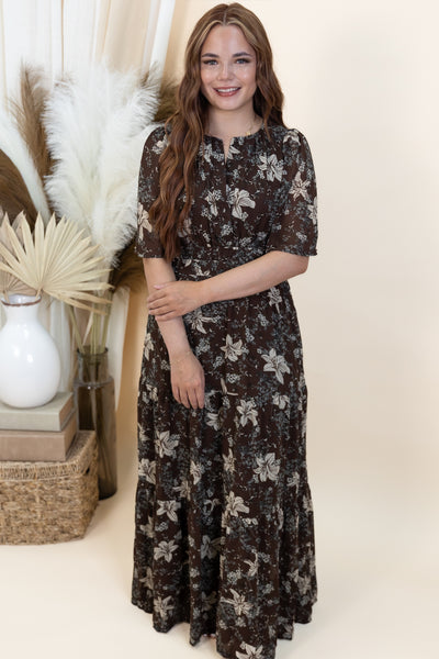 "Mystic Twilight" Dress (Brown)