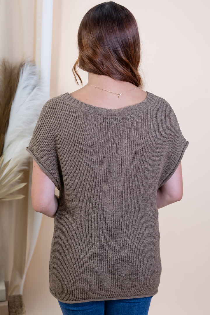 "Relaxed Revival" Top (Mocha)