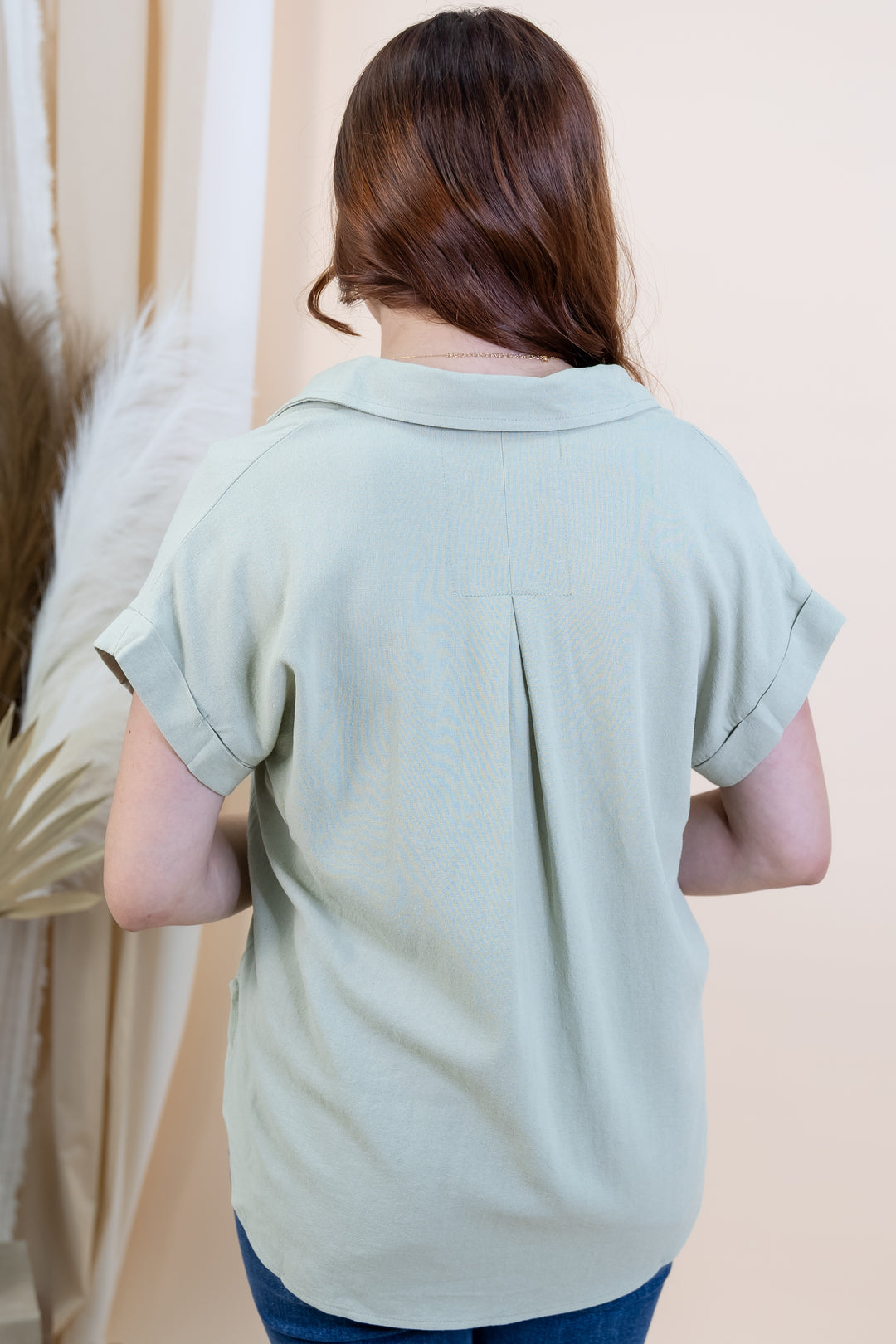 "Morning Glow" Top (Olive)