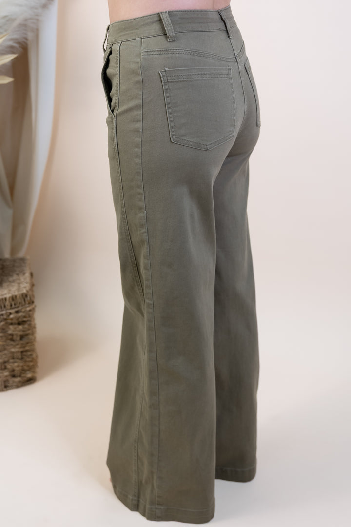 "City Stroll" Pants (Olive)
