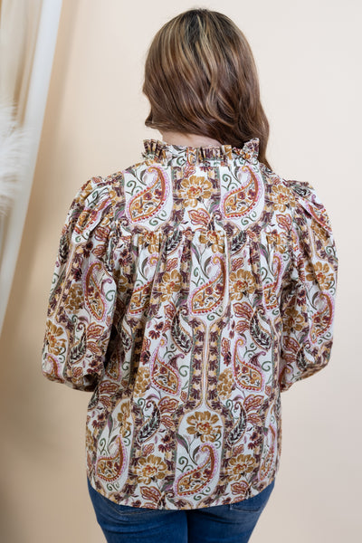 "Sunlit Soul" Blouse (Ecru)