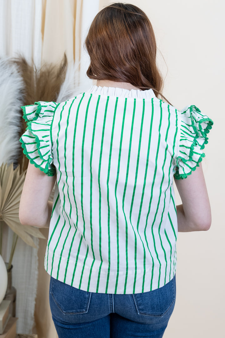 "Little Layers" Blouse (Kelly Green)