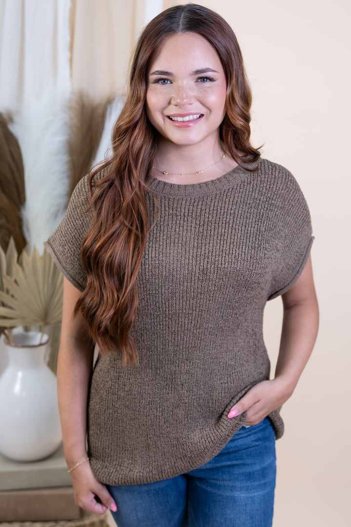 "Relaxed Revival" Top (Mocha)