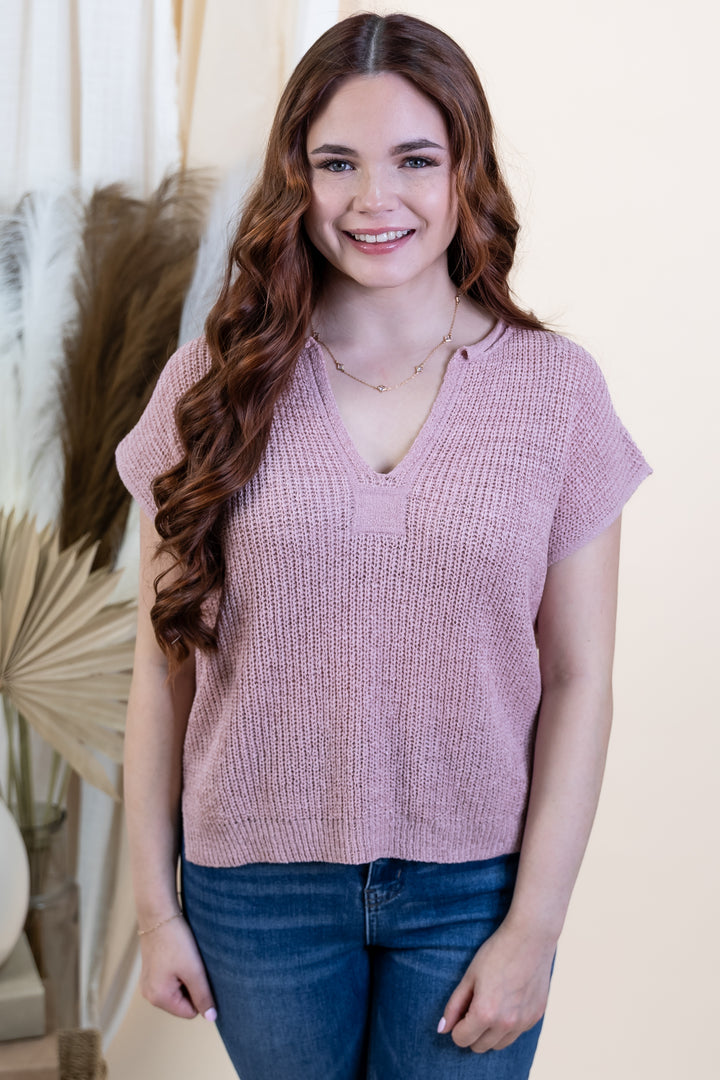 "Radiant Energy" Top (Mauve)