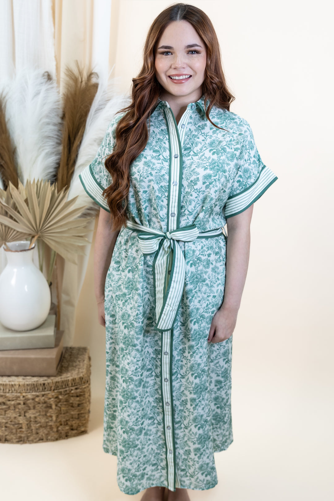 "Greenhouse Grace" Dress (Green)