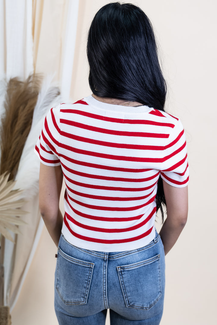 "Blurred Lines" Top (Red)