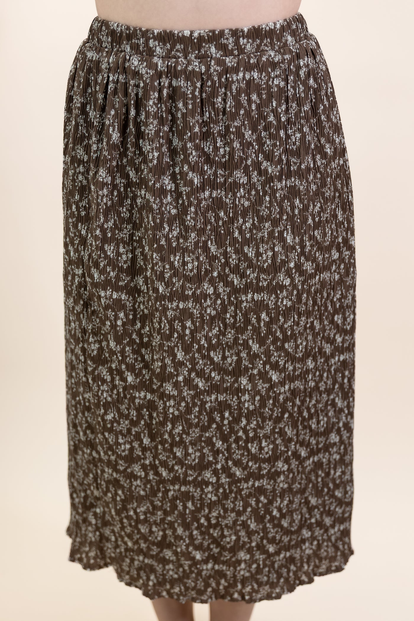 "As You Wish" Skirt (Espresso/Cream)