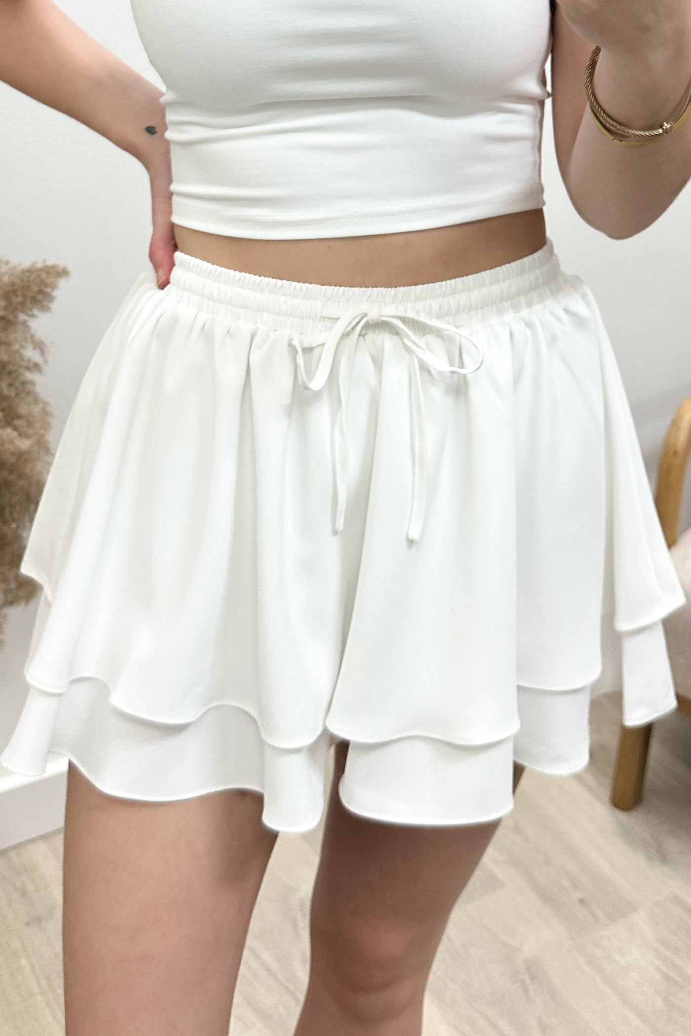 "Second Take" Skort (Off White)