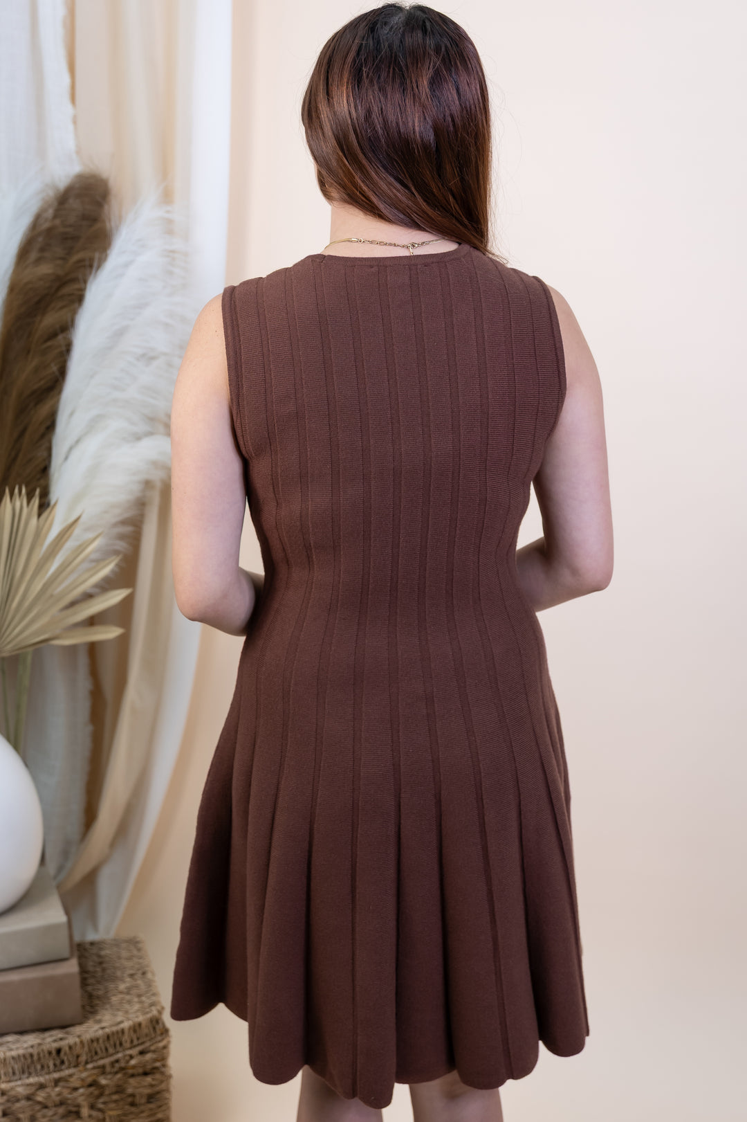 "All Eyes Here" Dress (Brown)