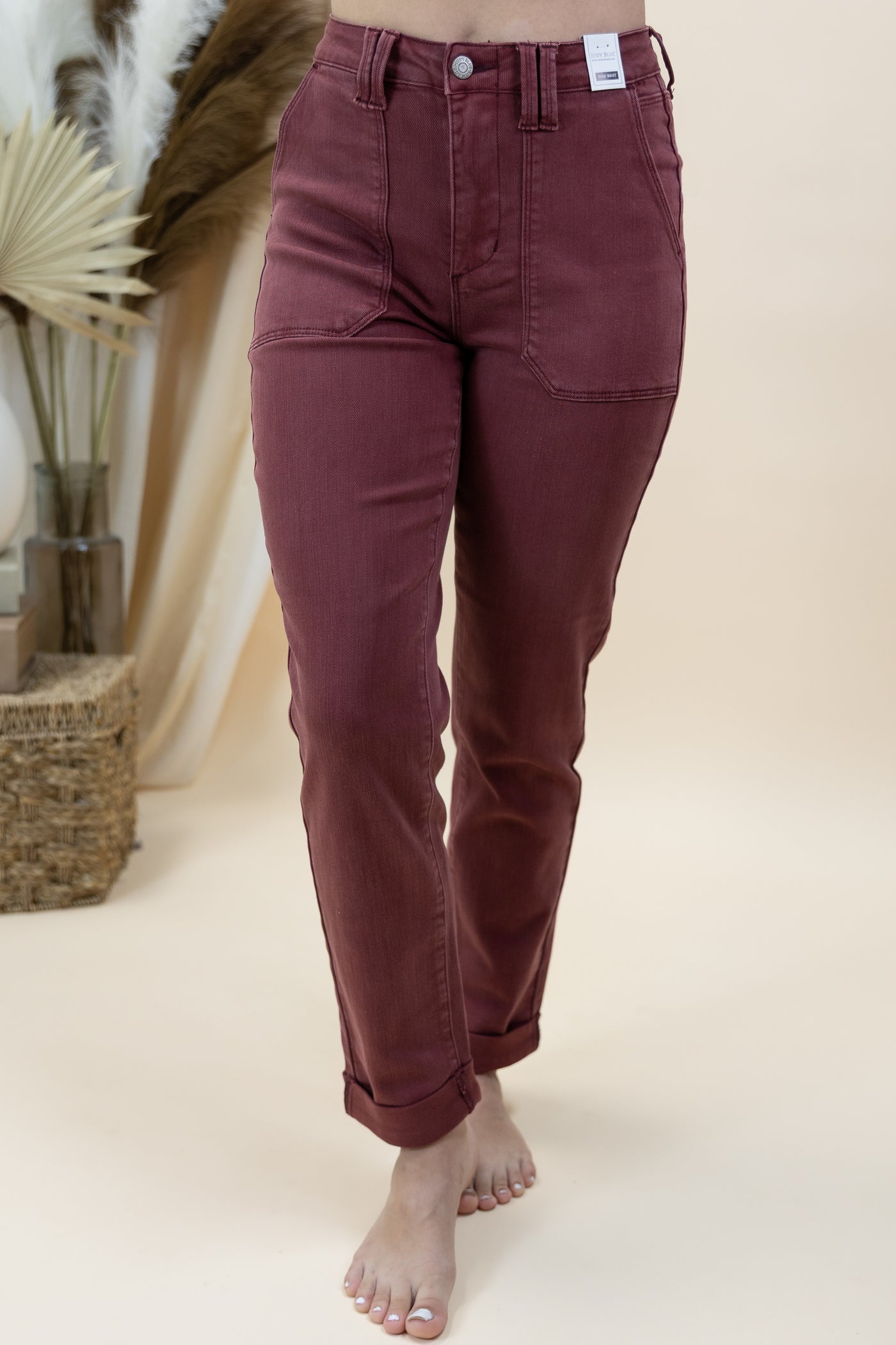 Carmine Weekender Jeans (Burgundy)