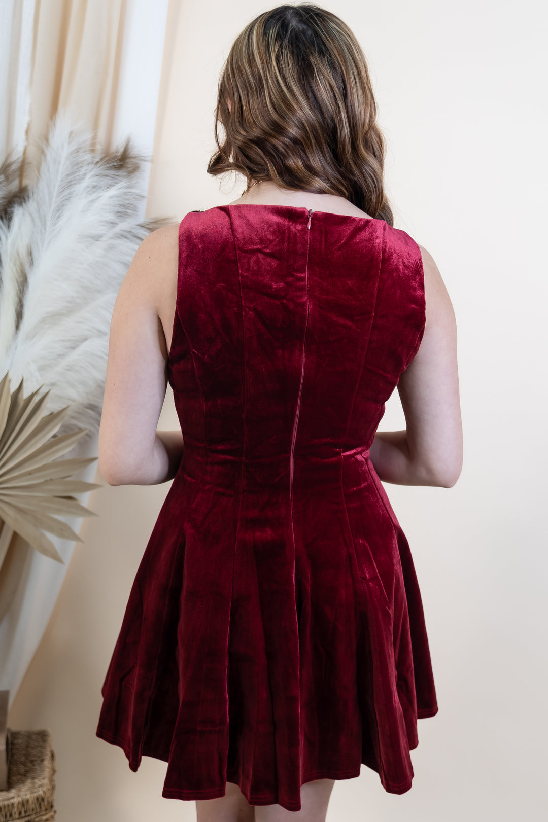 "Holiday Romance" Dress (Wine)