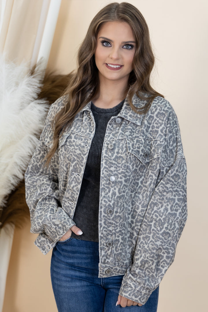 "Confident Energy" Jacket (Leopard)