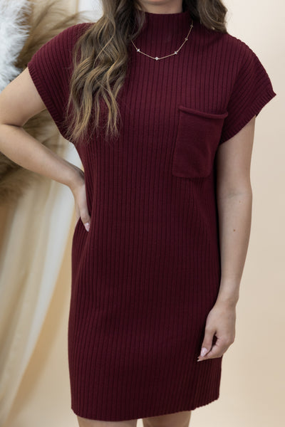 "Calm Evenings" Dress (Wine)