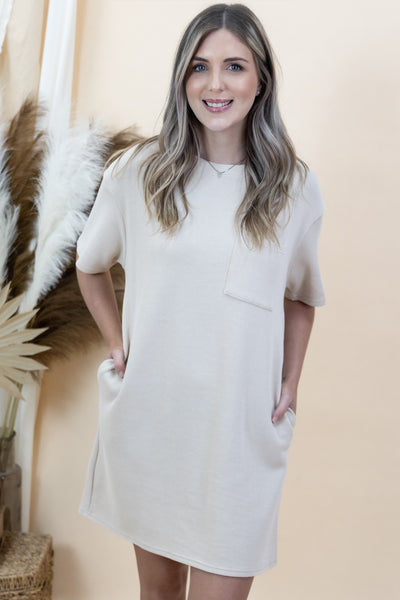 "Glow From Within" Dress (Ecru)