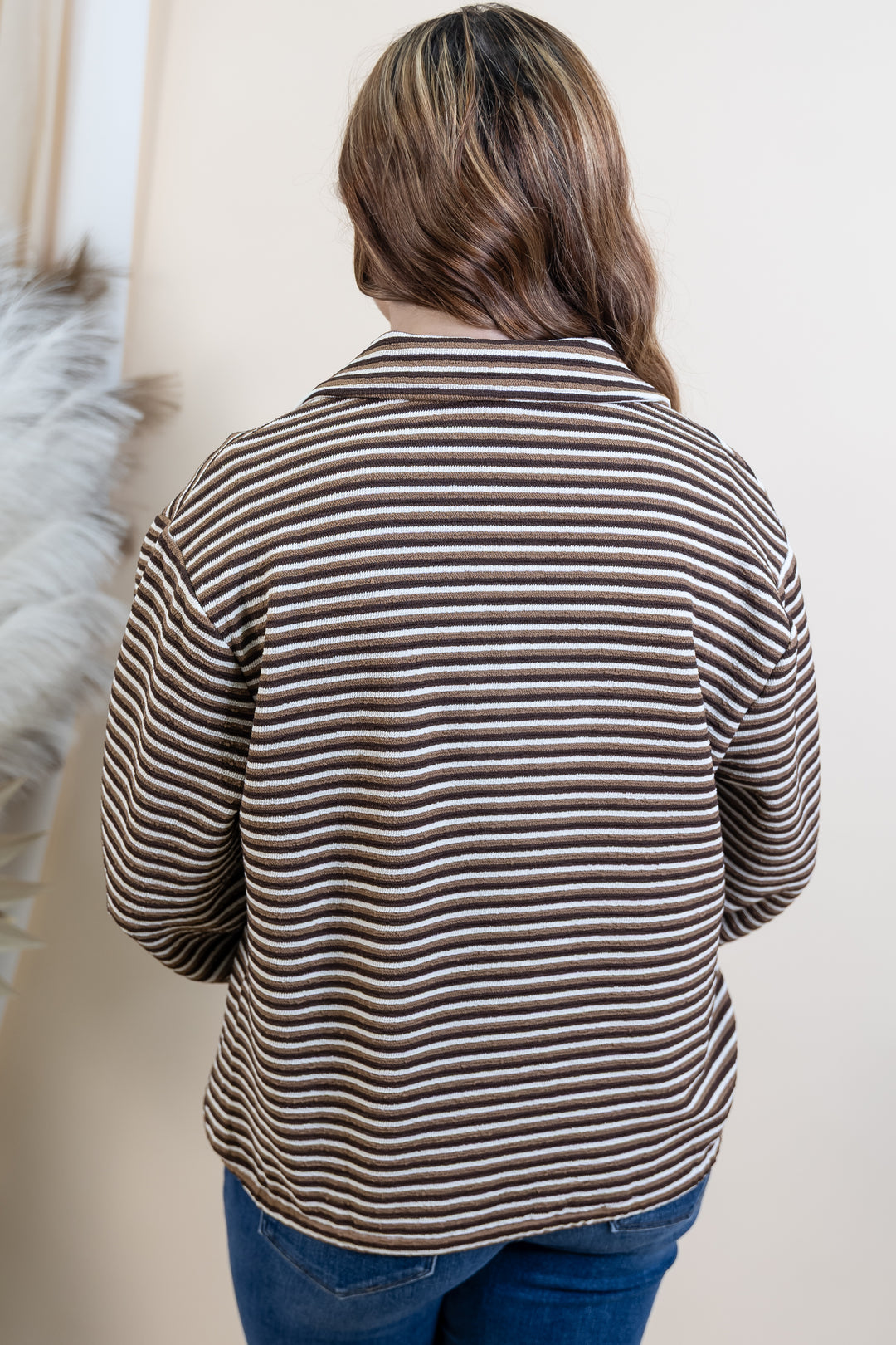 "No Doubts" Long Sleeve Top (Brown)