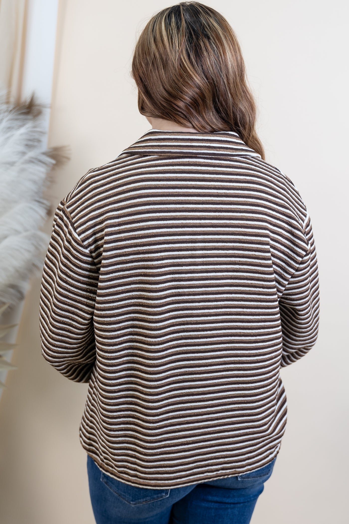 "No Doubts" Long Sleeve Top (Brown)