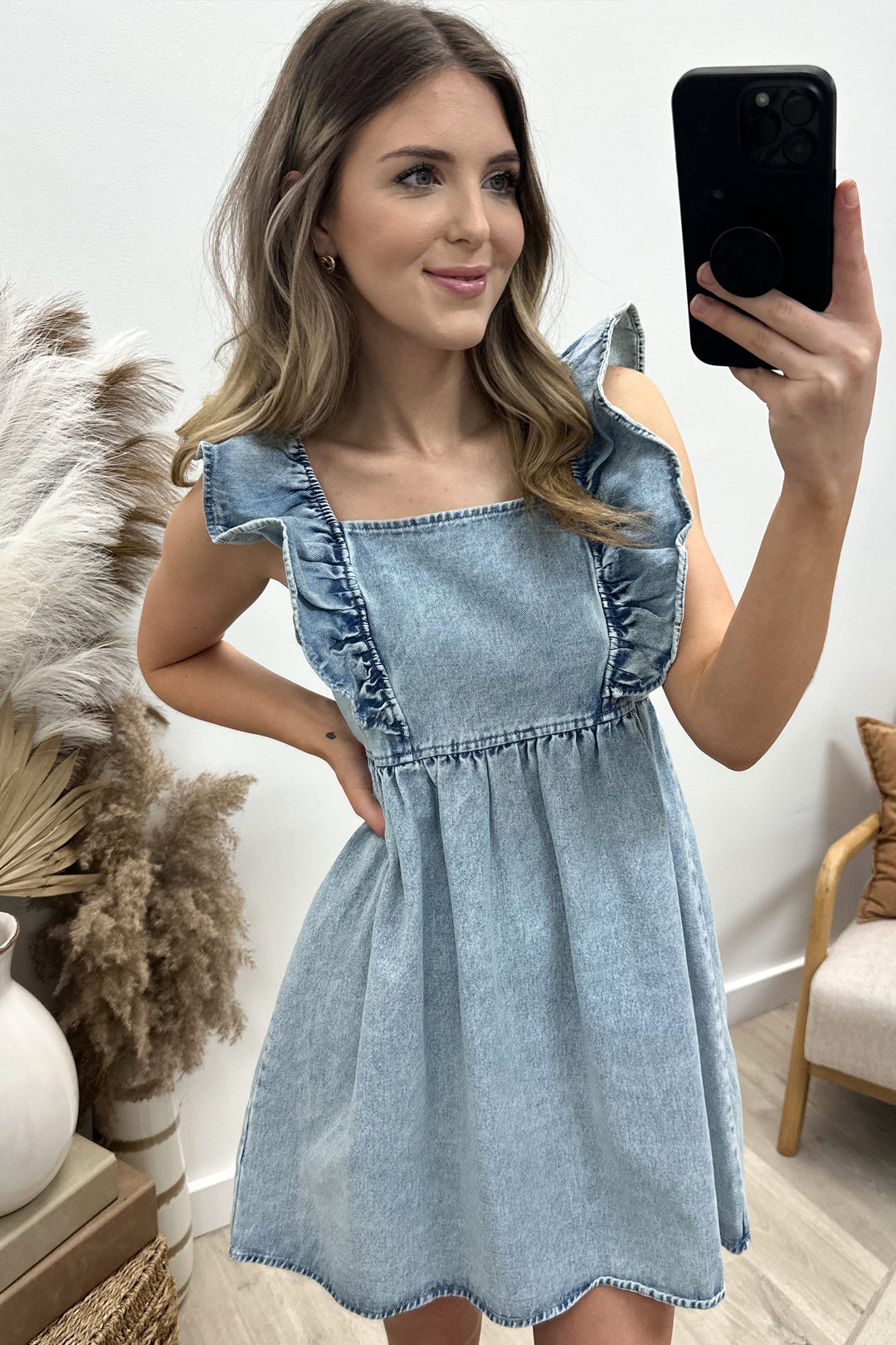 "Giddy Up" Dress (Denim)