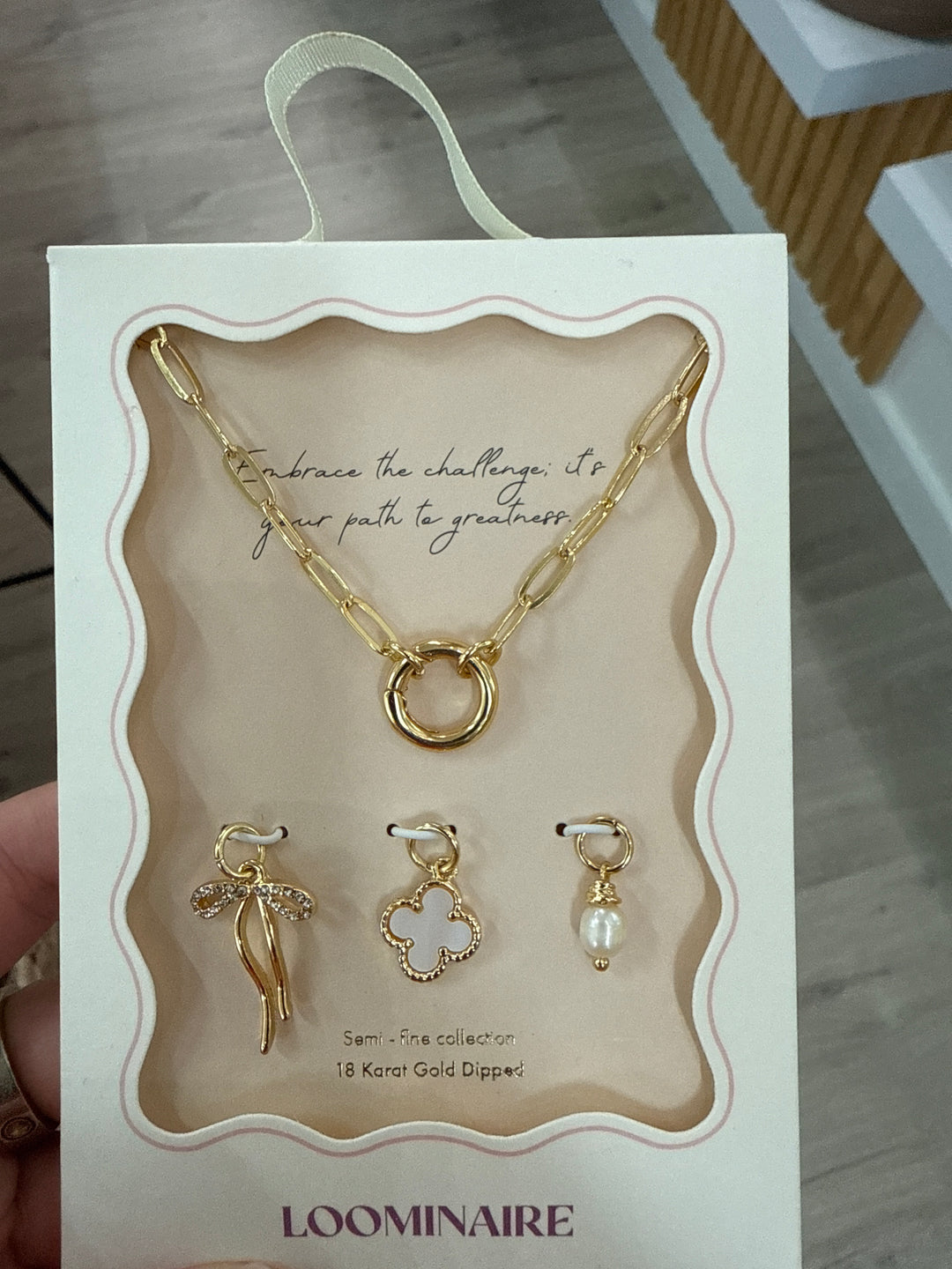 Kylie Charm Necklace (Gold)