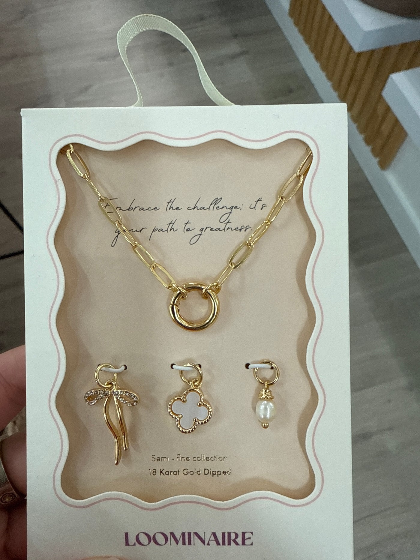 Kylie Charm Necklace (Gold)
