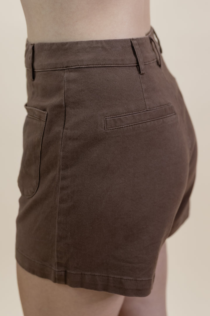 "Take A Second" Shorts (Brown)