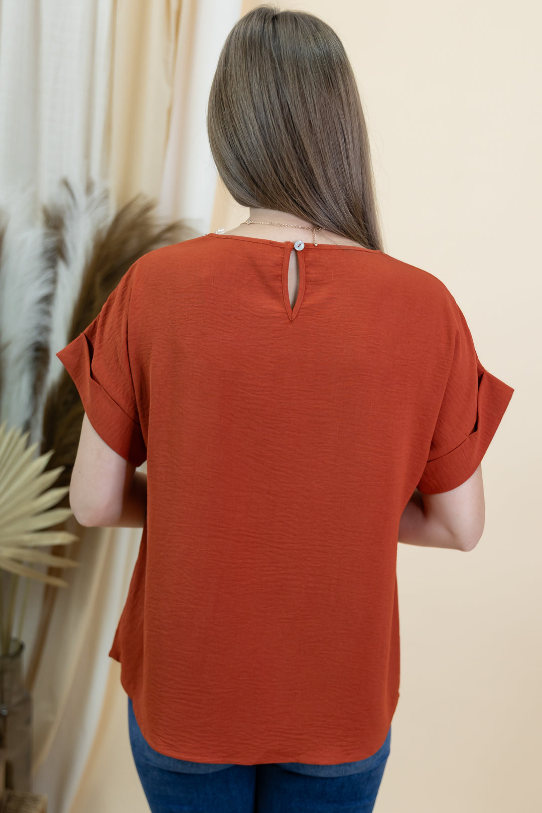 "Back To Business" Blouse (Rust)