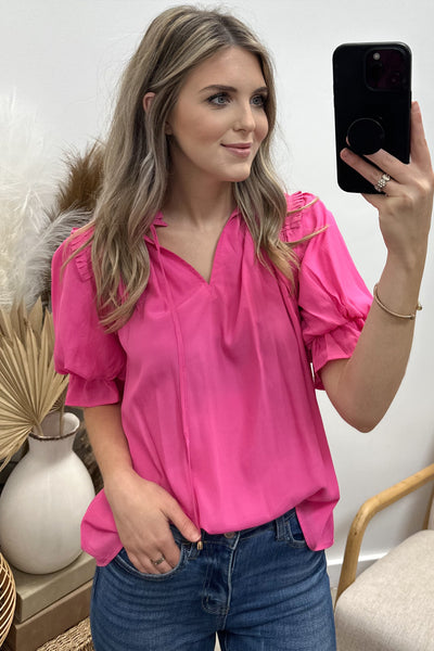 "Dinner Date" Blouse (Pink)