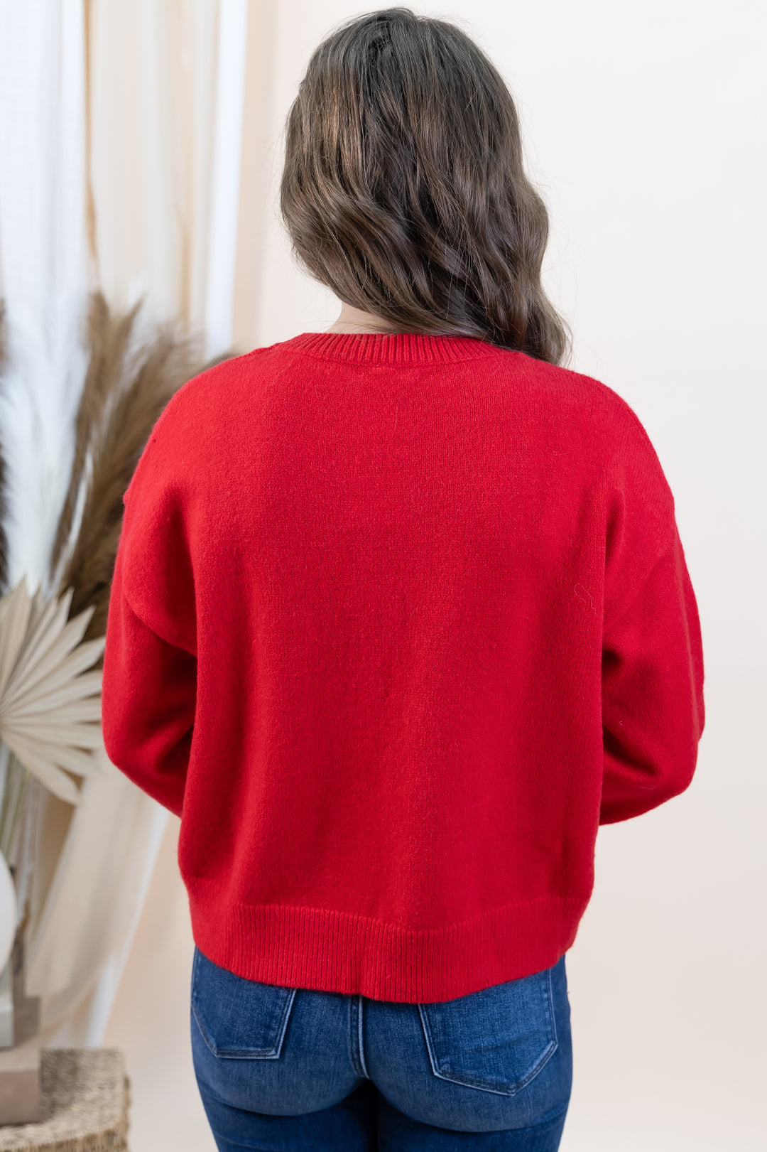 "Merry Magic" Sweater (Red/Silver)