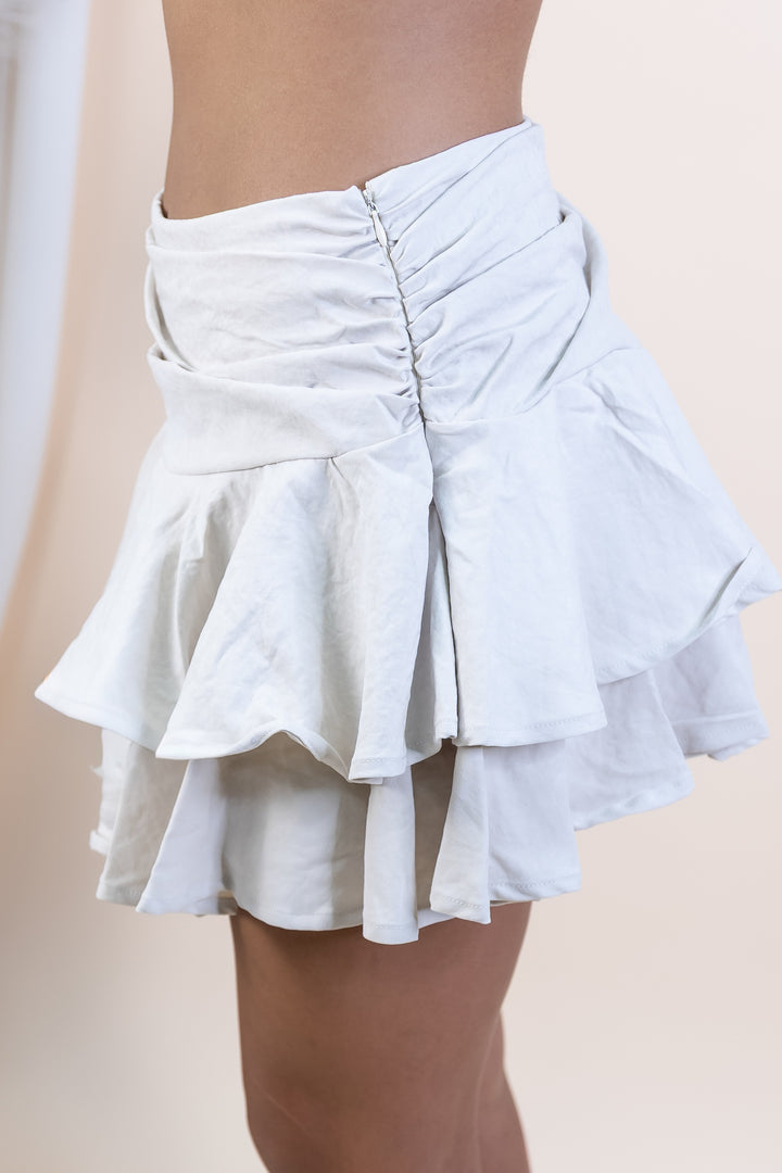 "Twirl & Go" Skort (Ecru)