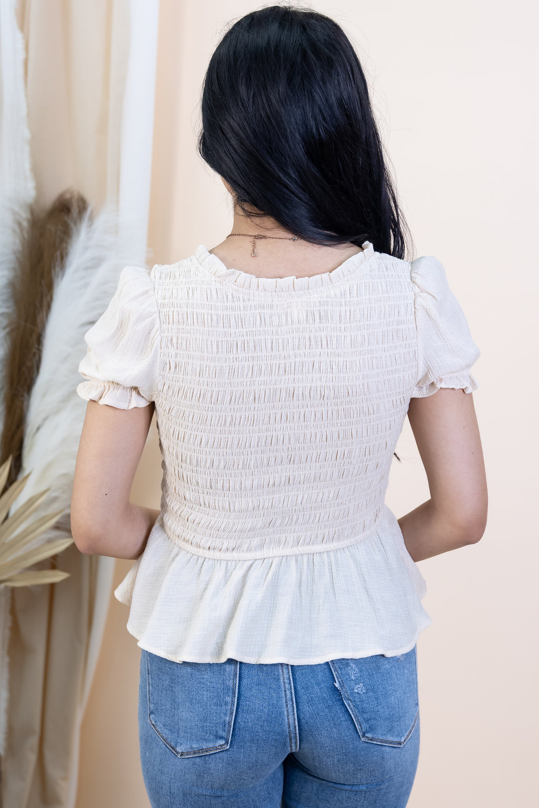 "Cottage Charm" Top (Natural)