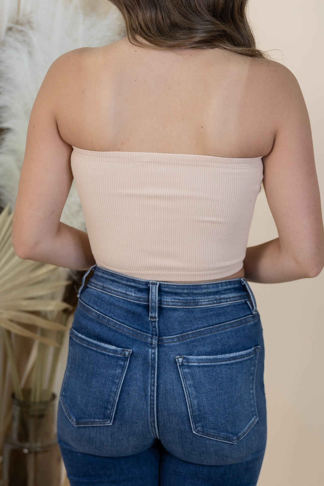 Alondra Bandeau Top (Pink Nude)