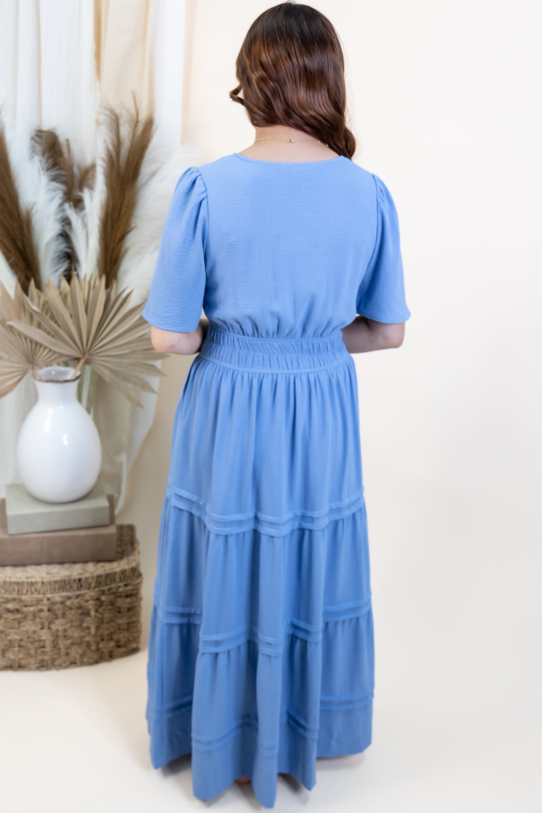 "Classic Charm" Dress (Periwinkle)