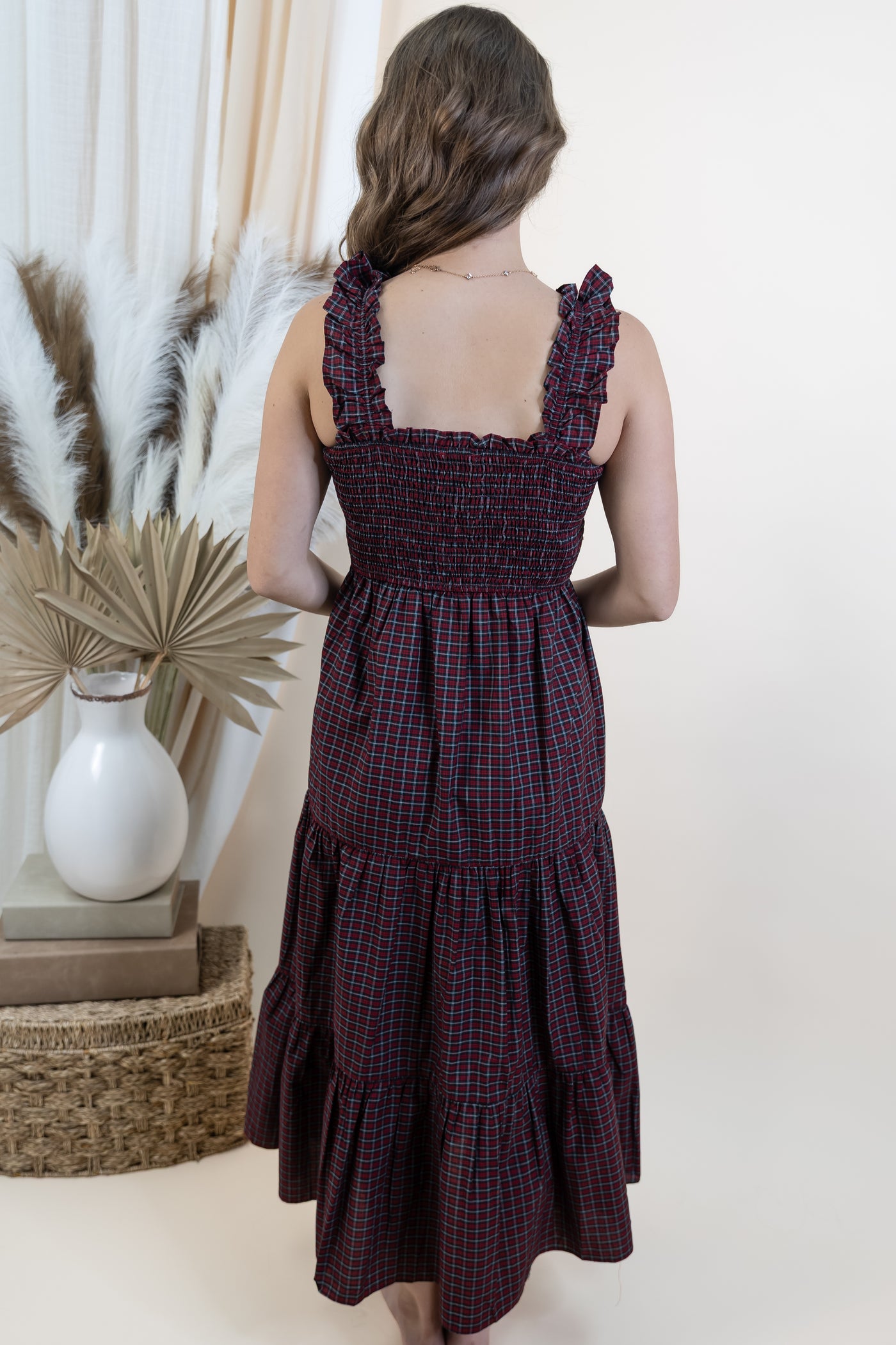 "Full Of Cheer" Dress (Red/Green)