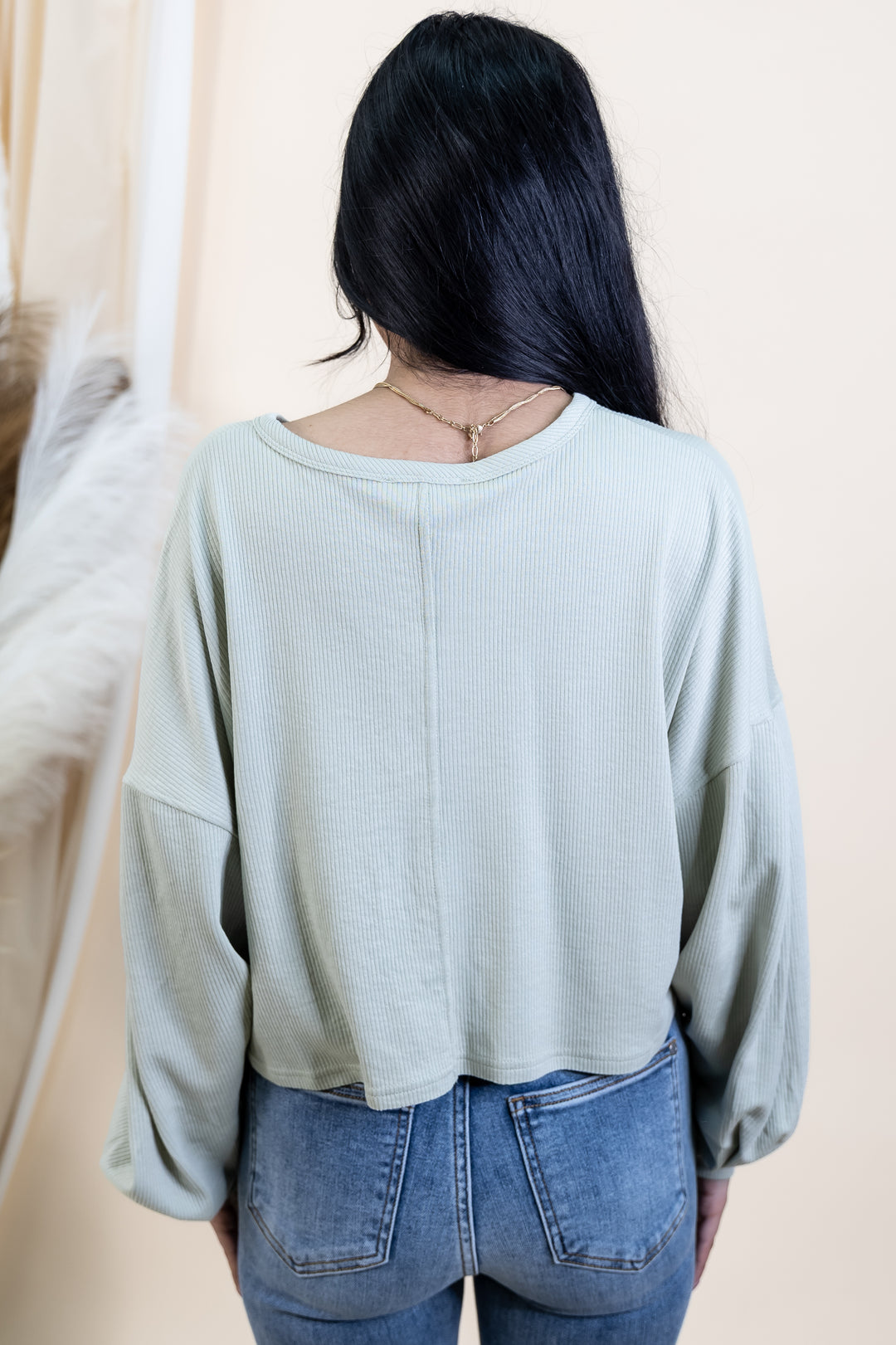"Comfortable Chaos" Top (Light Sage)