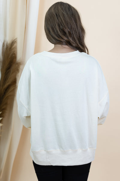 "Spooky Boo" Sweatshirt (Cream)