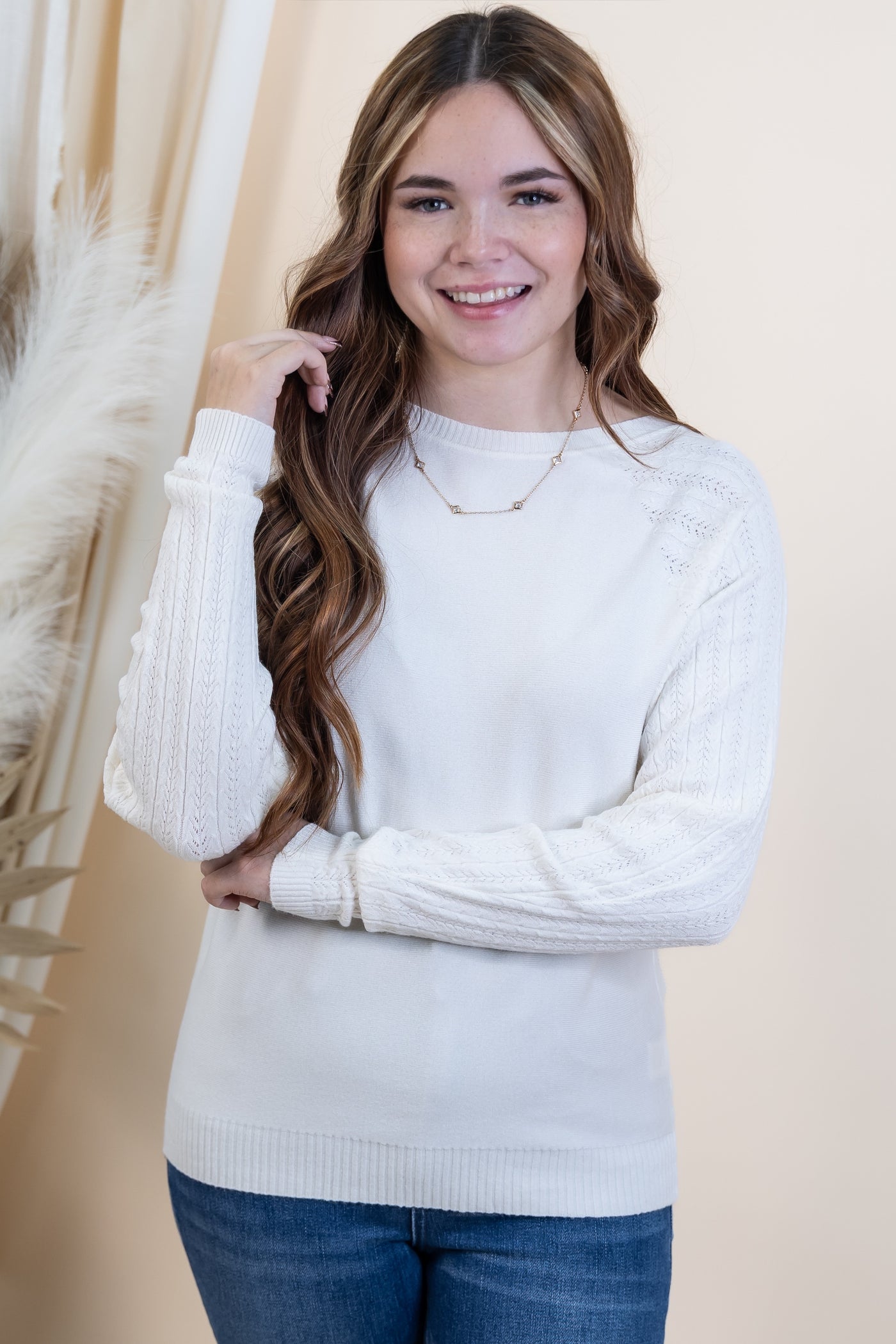 "Cozy Agenda" Sweater (French Vanilla)