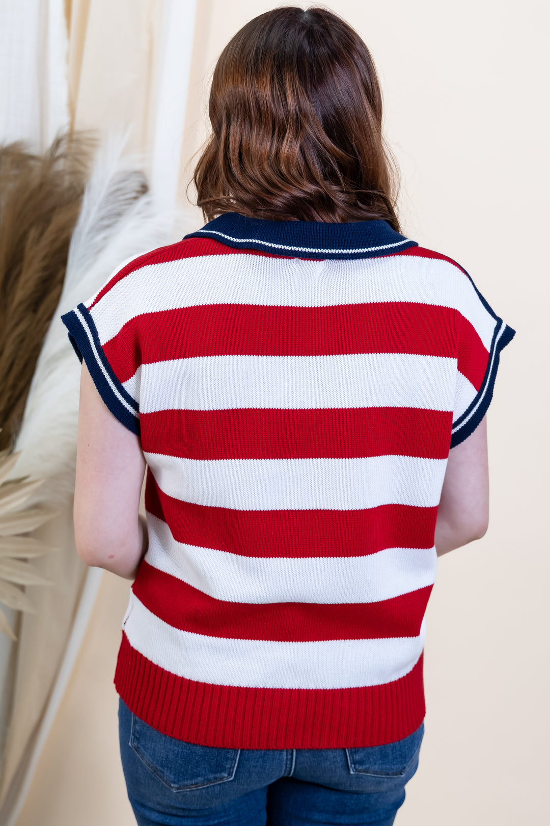 "Liberty Lounge" Top (Red)