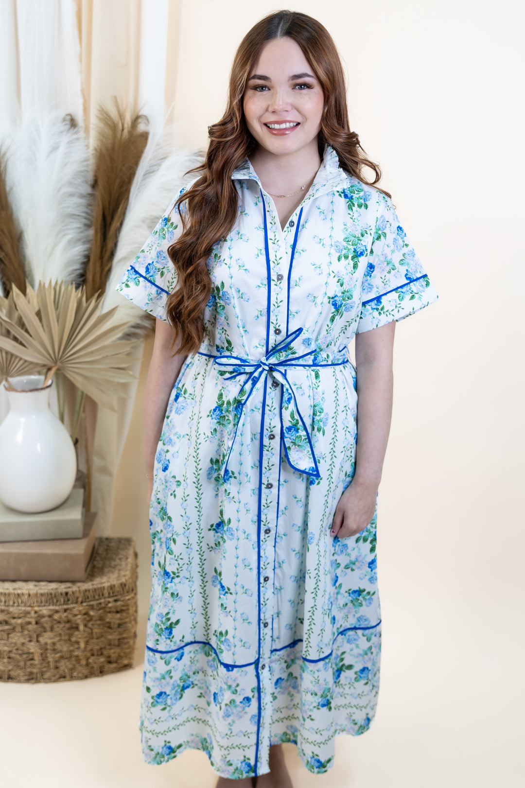 Wildflower Waltz Dress (Blue) LARGE