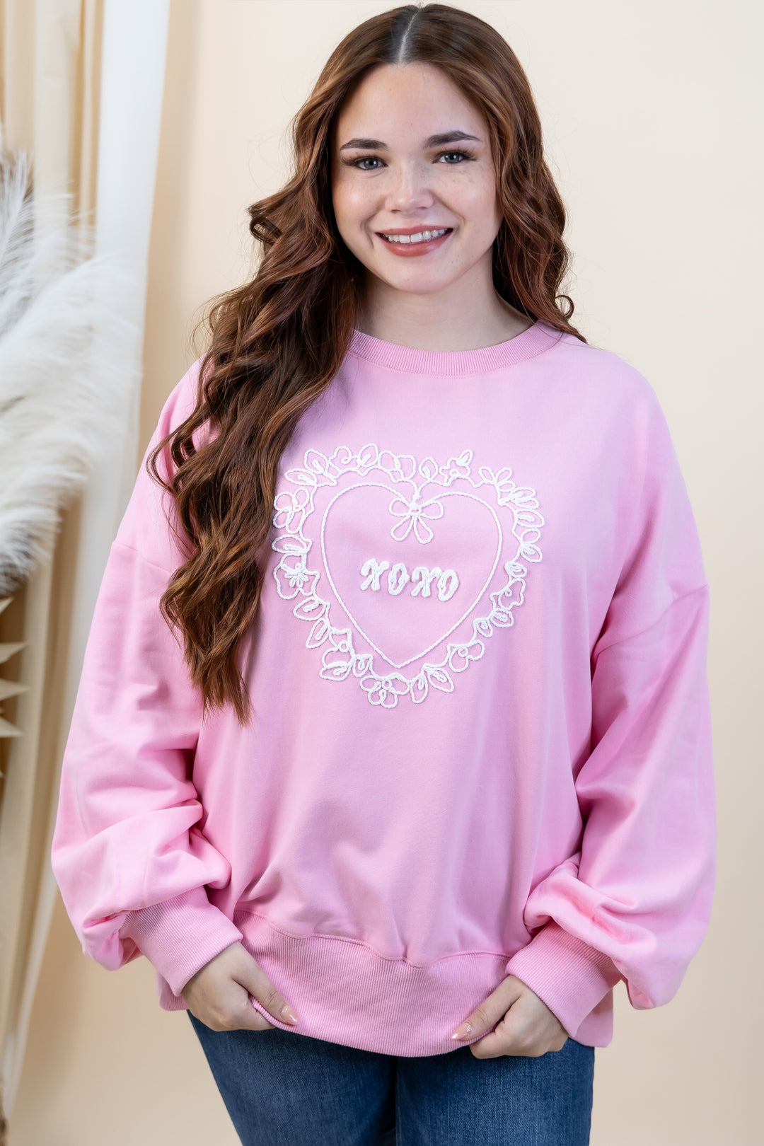 "XoXo Babe" Sweatshirt (Candy Pink)
