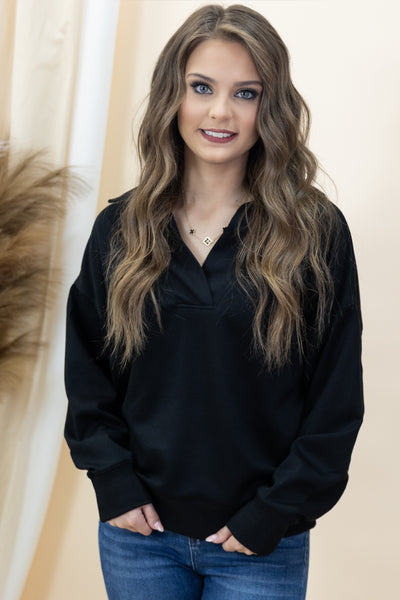 "Doing Just Fine" Sweatshirt (Black)