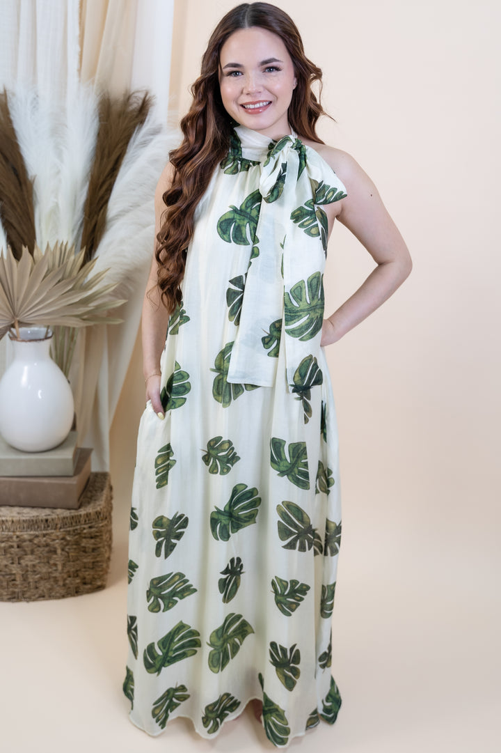 "Coastal Canopy" Dress (Cream)