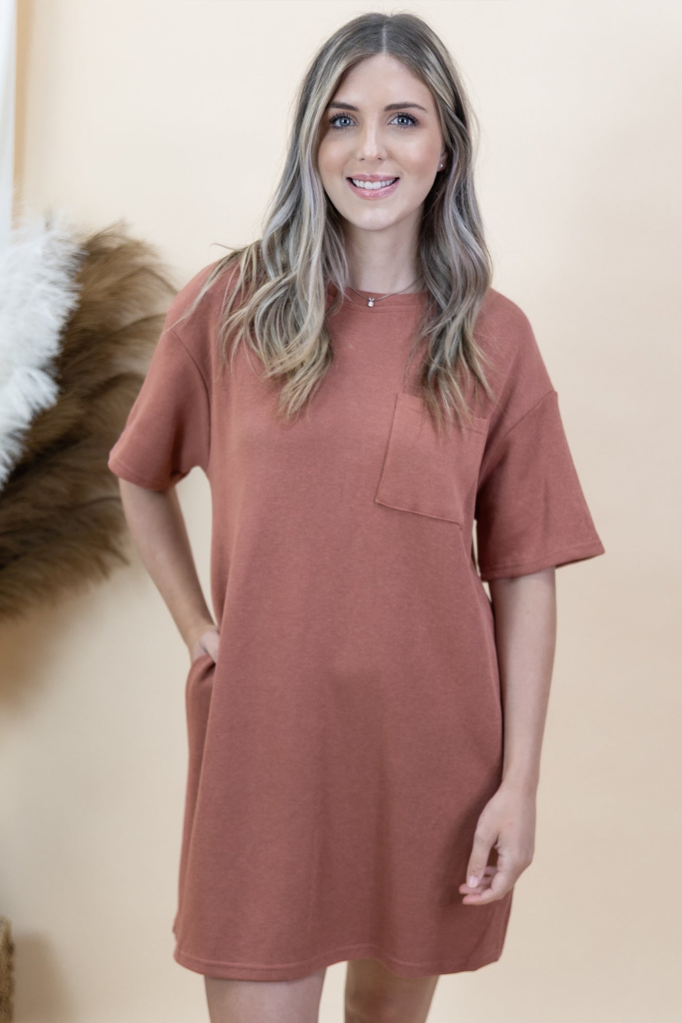 "Glow From Within" Dress (Cinnamon)