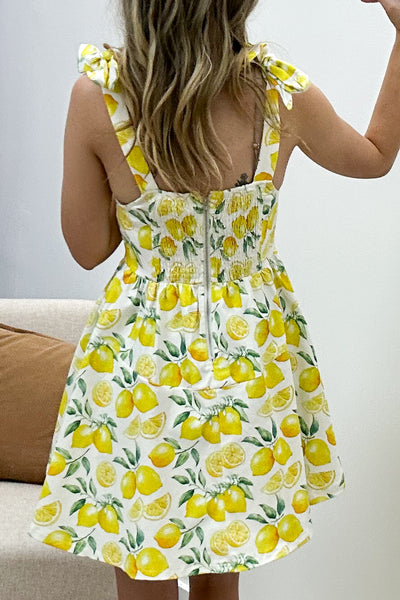 "Gives you Lemons" Dress (Off White)