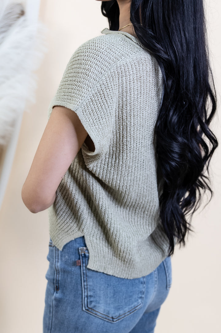 "Radiant Energy" Top (Light Olive)