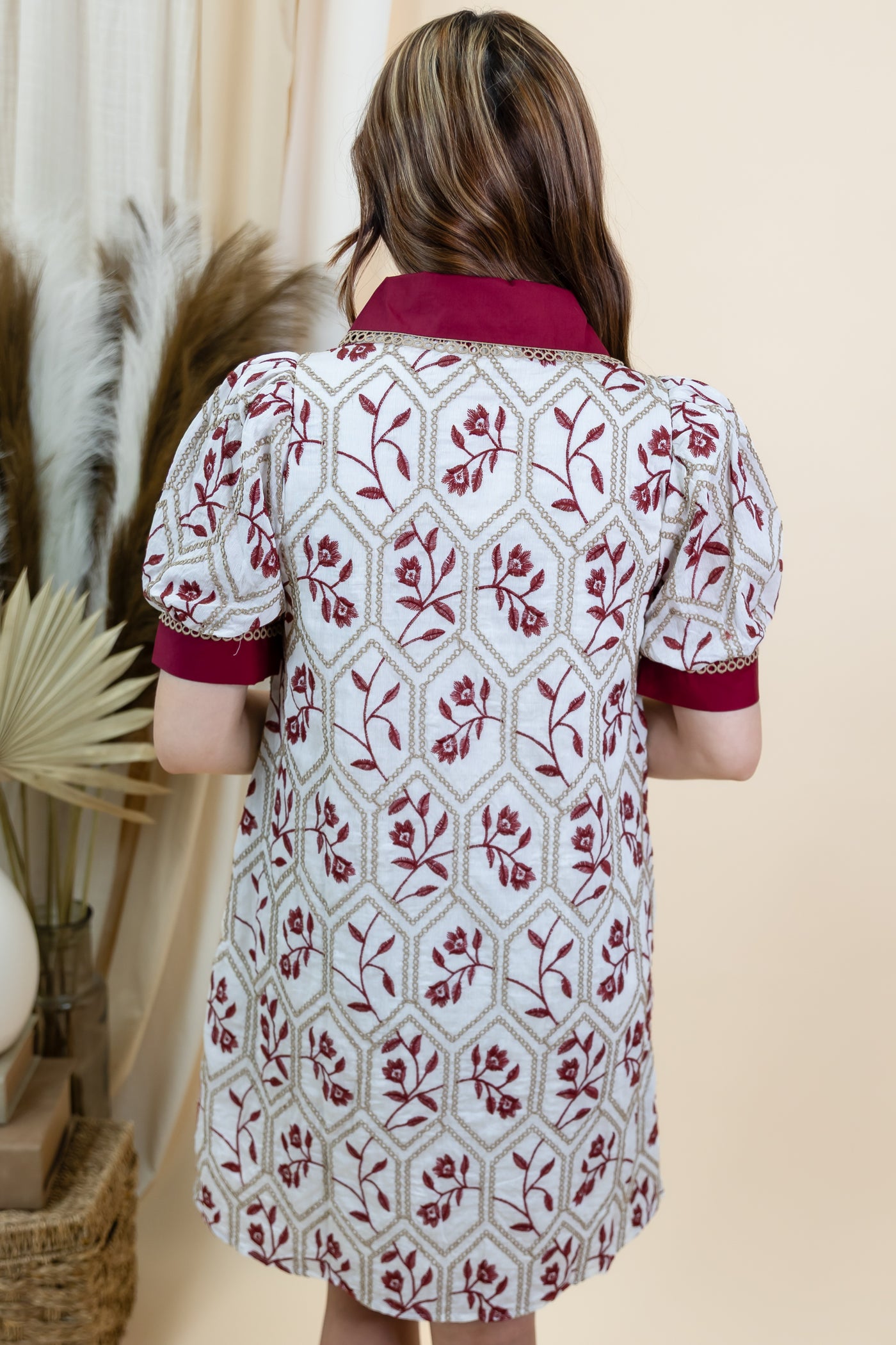 "Living In The Moment" Dress (Brick)