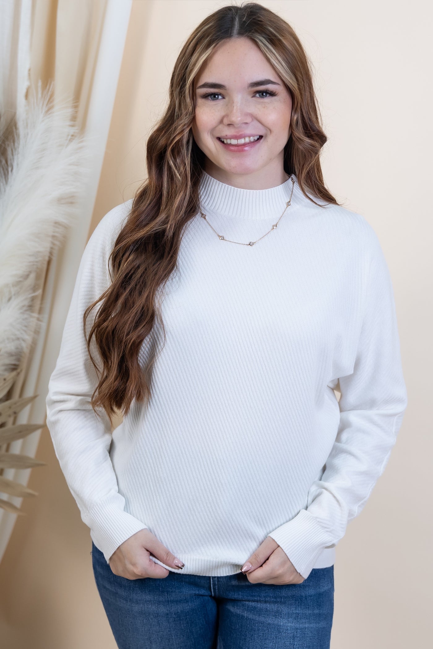 "Oh So Cozy" Sweater (Off White)