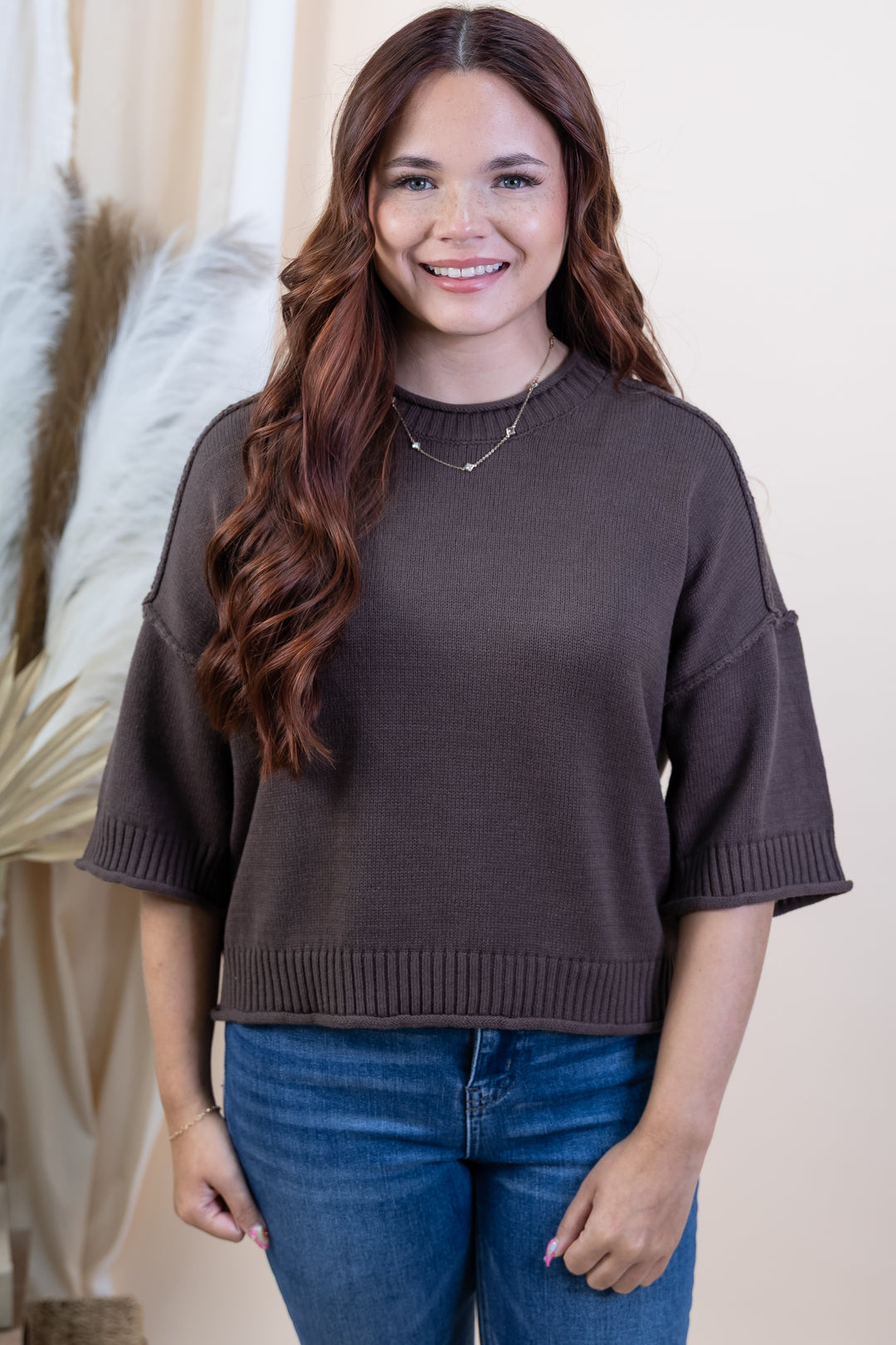 "Easy Edge" Top (Mocha)