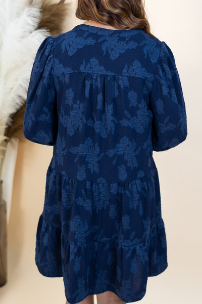 "A Gentle Life" Dress (Navy)