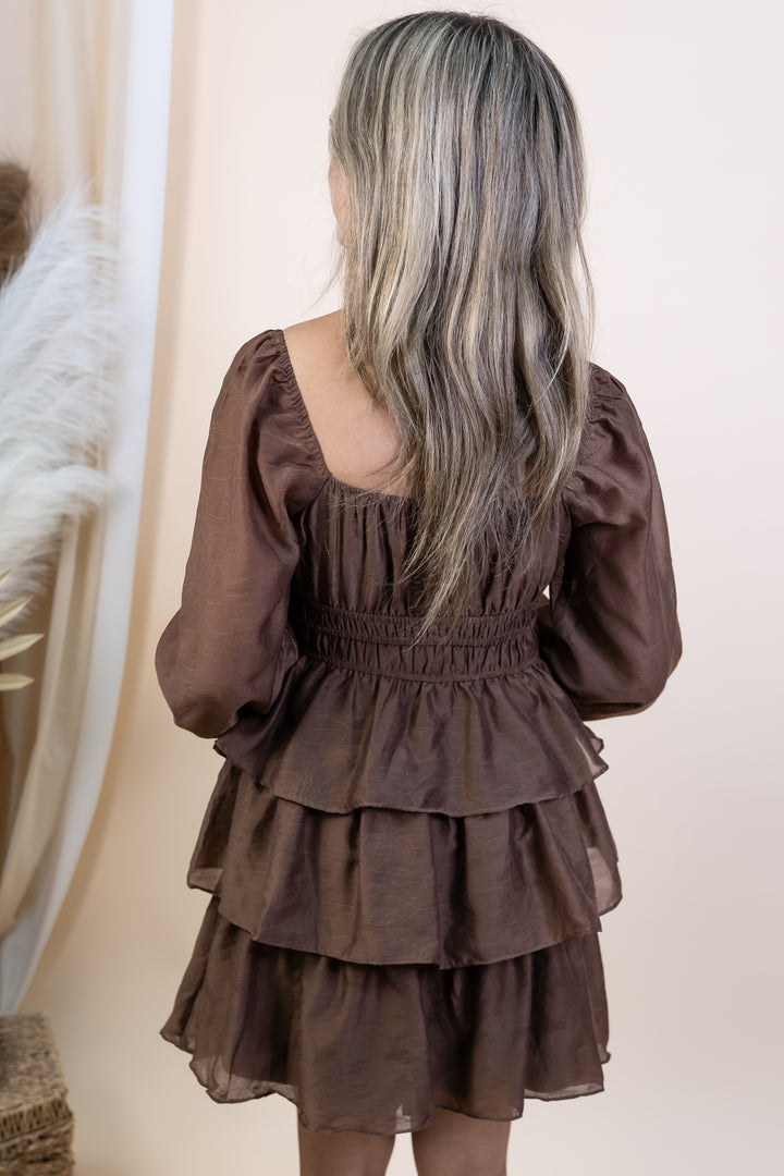 "Pretty Plans Ahead" Dress (Brown)